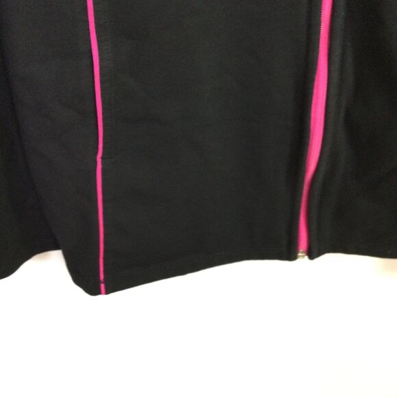 Catherines Womens Breast cancer Vest Full Zip Long Sleeves Black Size 4X Plus - Picture 10 of 16